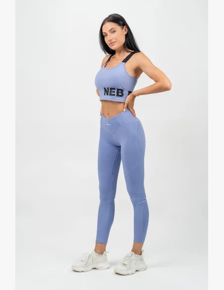 NEBBIA Vyztužená športová podprsenka s vysokou oporou GYM TIME fialová