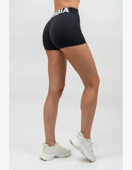 NEBBIA Fitness šortky s vysokým pásom GLUTE PUMP čierna