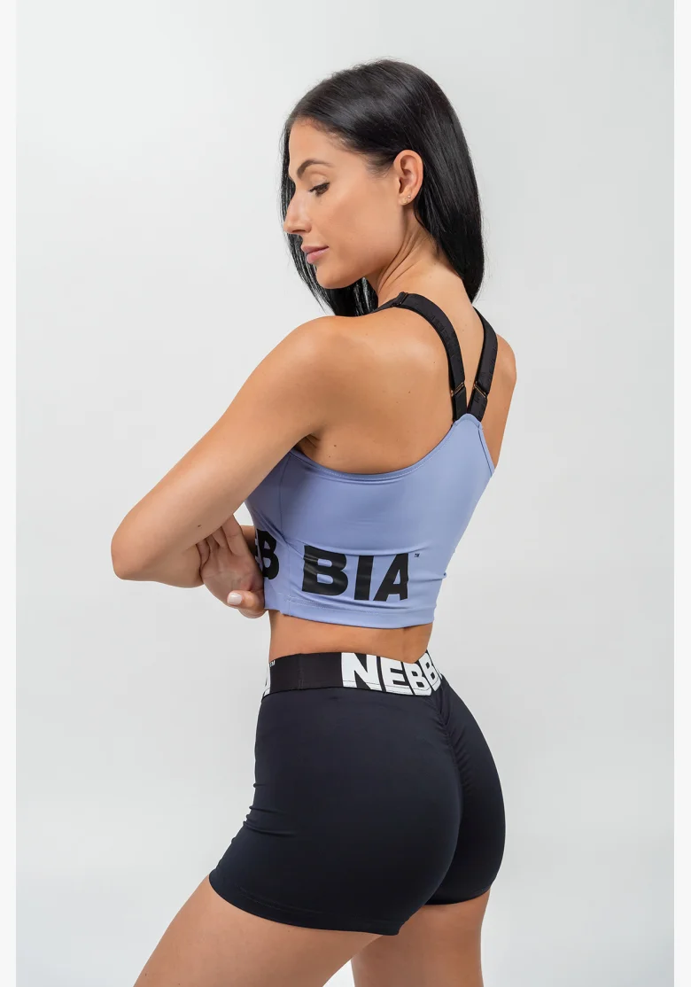 NEBBIA Fitness šortky s vysokým pásom GLUTE PUMP čierna