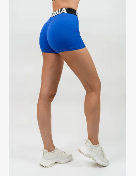 NEBBIA Fitness šortky s vysokým pásom GLUTE PUMP modrá