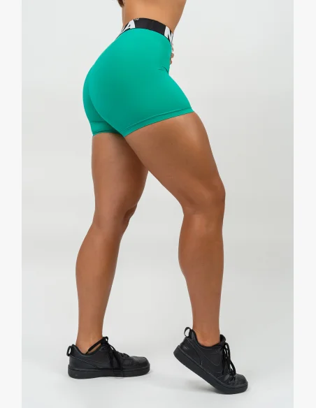 NEBBIA Fitness šortky s vysokým pásom GLUTE PUMP zelená