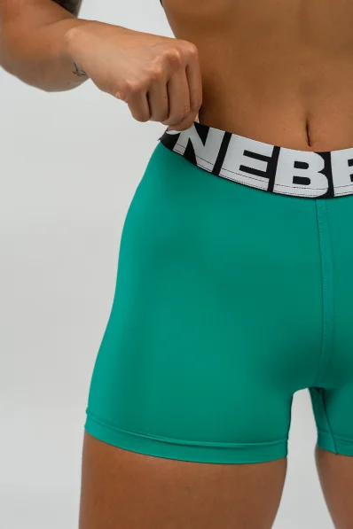 NEBBIA • Fitness šortky s vysokým pásom GLUTE PUMP zelená • Nebshop.sk 2
