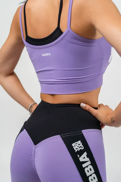 NEBBIA • Dvojastranná športová podprsenka FLEX lila • Nebshop.sk 2