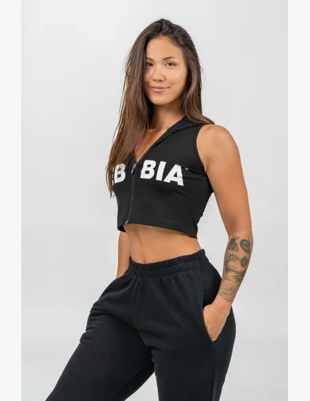 NEBBIA Športové voľné tepláky GYM TIME čierna