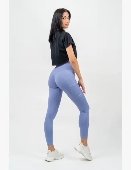 NEBBIA Legíny s vysokým pásom LEG DAY GOALS fialová