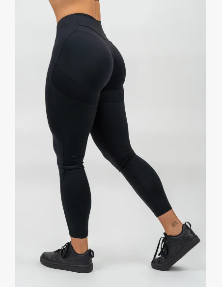 NEBBIA Tvarujúce legíny s vysokým pásom GLUTE PUMP čierna