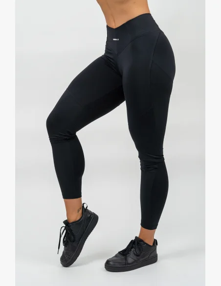 NEBBIA Tvarujúce legíny s vysokým pásom GLUTE PUMP čierna