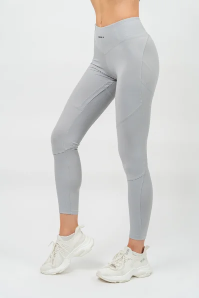 NEBBIA • Tvarujúce legíny s vysokým pásom GLUTE PUMP šedá • Nebshop.sk