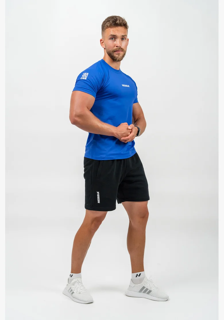 NEBBIA Kompresné Športové Tričko ENDURANCE modré