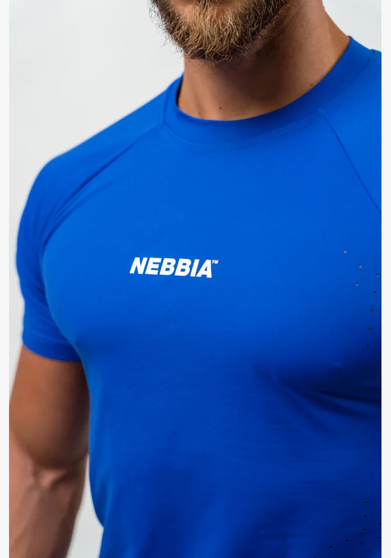 NEBBIA Kompresné Športové Tričko ENDURANCE modré