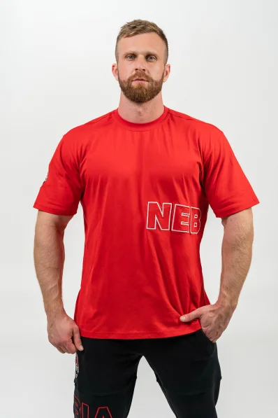 NEBBIA • Tričko s krátkym rukávom DEDICATION červená • Nebshop.sk