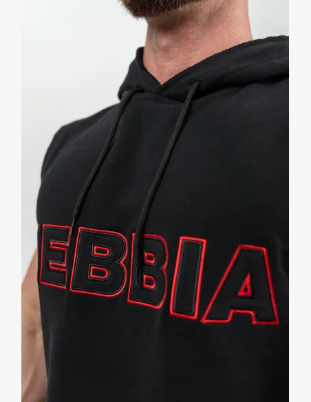 NEBBIA Mikina bez rukávov IRON BEAST čierna