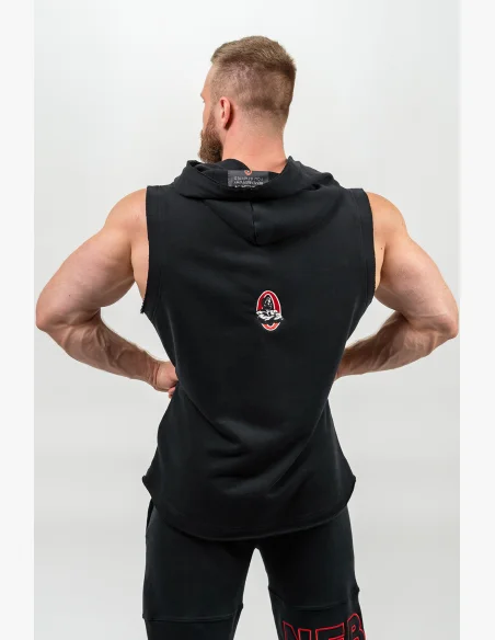NEBBIA Mikina bez rukávov IRON BEAST čierna