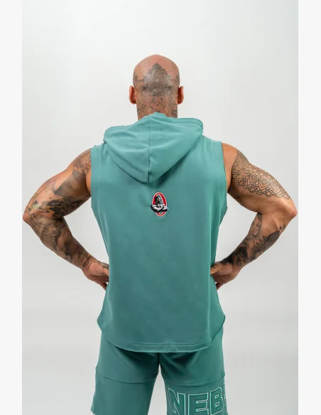 NEBBIA Mikina bez rukávov IRON BEAST zelená