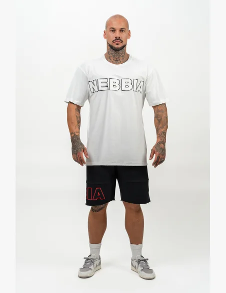 NEBBIA Tričko s krátkym rukávom LEGACY biela