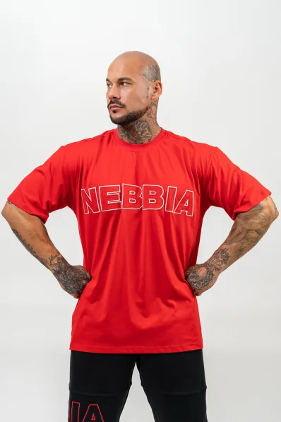 NEBBIA • Tričko s krátkym rukávom LEGACY červená • Nebshop.sk
