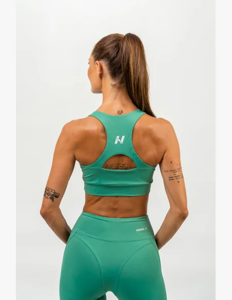 NEBBIA Športová podprsenka racer back AGILE zelená