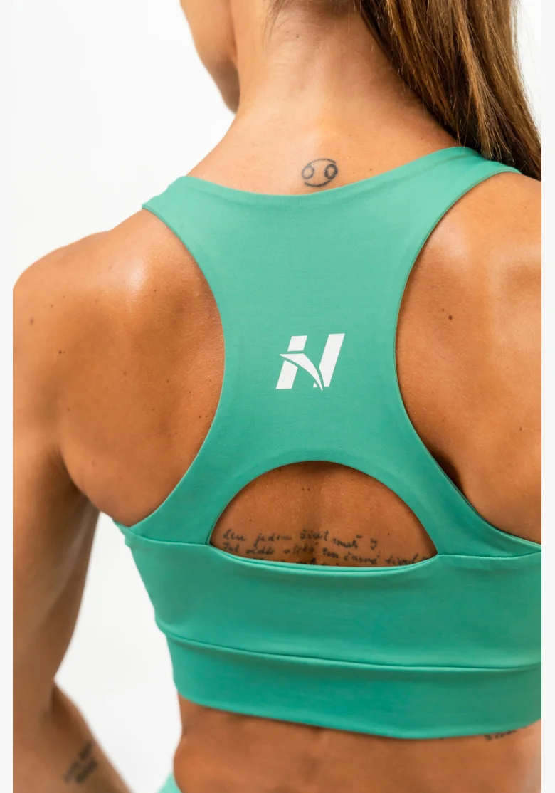 NEBBIA Športová podprsenka racer back AGILE zelená