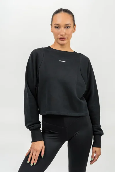 NEBBIA • Crop mikina GYM SPIRIT čierna • NebShop.sk 2