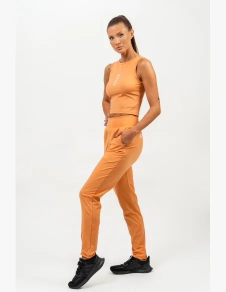 NEBBIA Crop top tielko CONFIDENCE oranžová