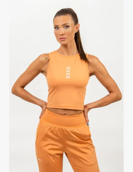 NEBBIA Crop top tielko CONFIDENCE oranžová