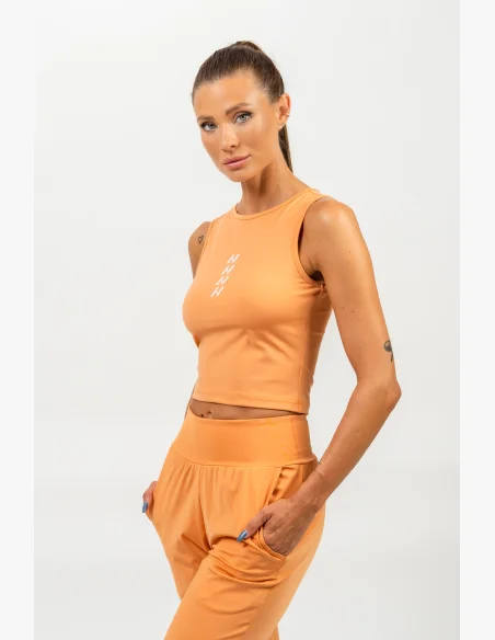 NEBBIA Crop top tielko CONFIDENCE oranžová
