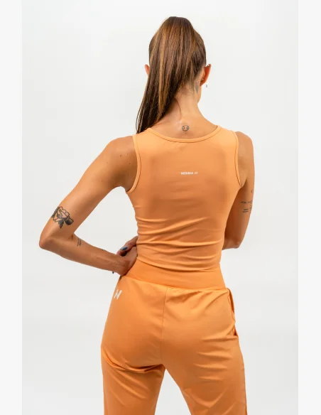 NEBBIA Crop top tielko CONFIDENCE oranžová