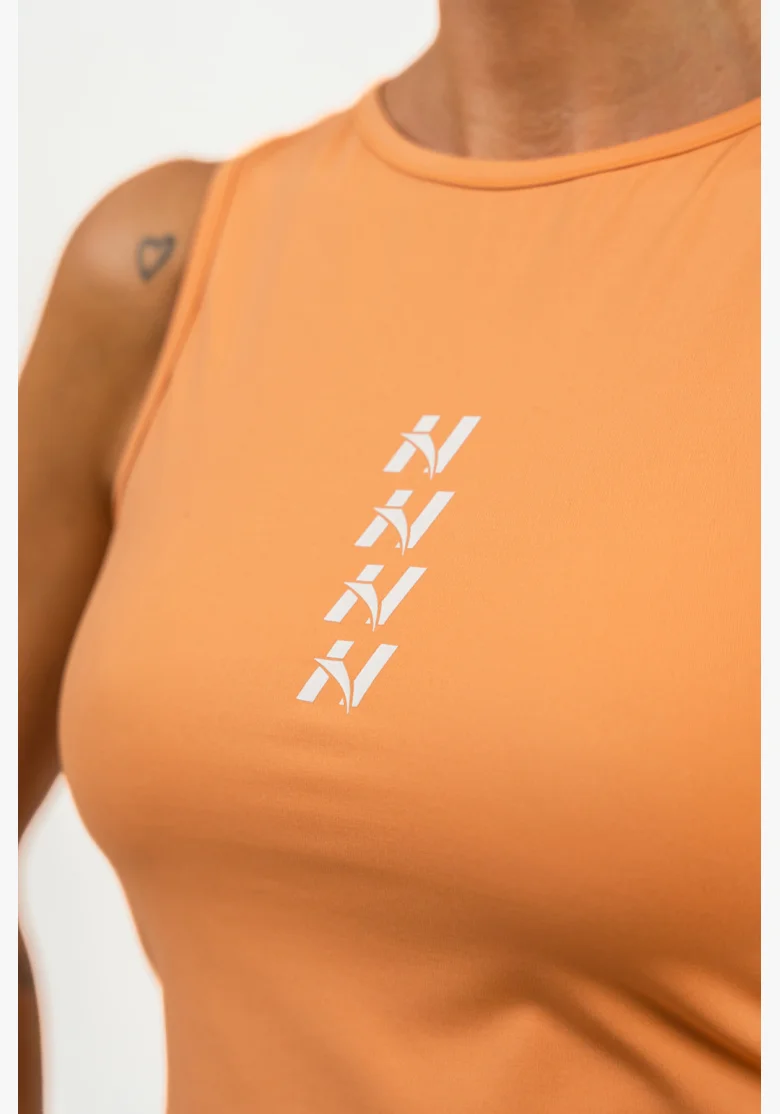 NEBBIA Crop top tielko CONFIDENCE oranžová