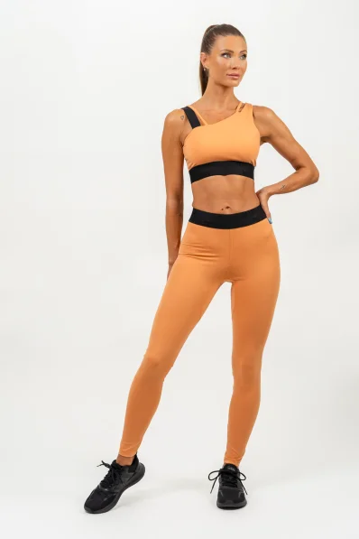 NEBBIA • Legíny s vysokým pásom ELITE oranžová • NebShop.sk