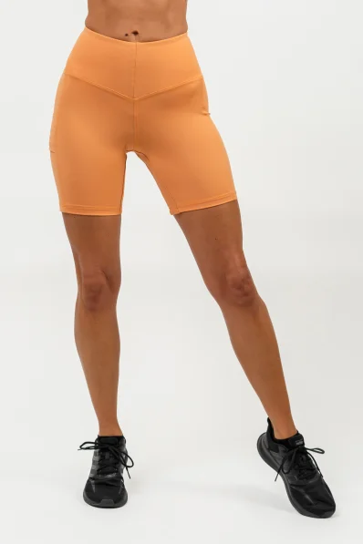 NEBBIA • Šortky na bicykel s vysokým pásom ELITE oranžová • Nebshop.sk