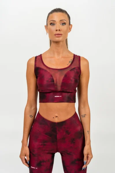 NEBBIA • Športová podprsenka so sieťkou IMPACT červená • Nebshop.sk