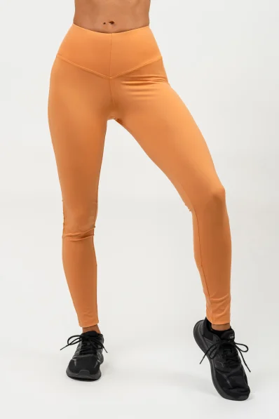 NEBBIA • Legíny so sieťkou s vysokým pásom PERFORMANCE oranžová • Nebshop.sk