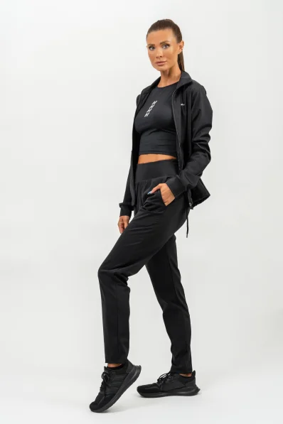 NEBBIA • Mikina na zips s odleskom SLEEK čierna • Nebshop.sk 2