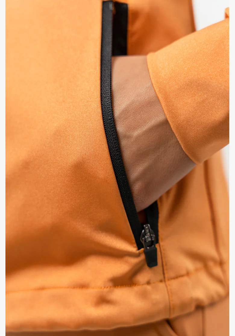 NEBBIA Mikina na zips s odleskom SLEEK oranžová