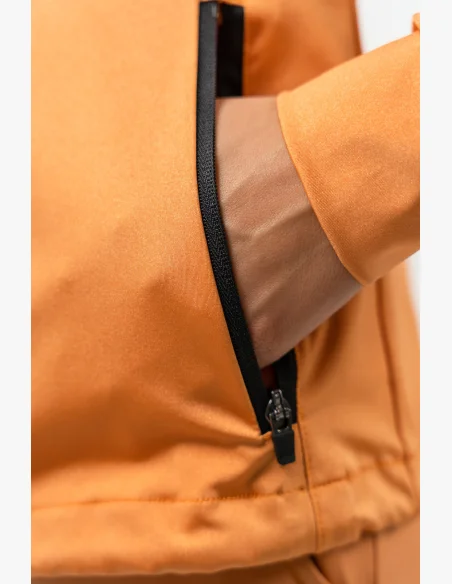 NEBBIA Mikina na zips s odleskom SLEEK oranžová