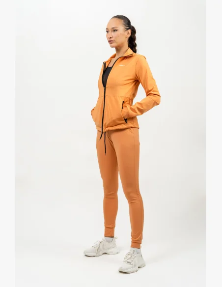 NEBBIA Mikina na zips s odleskom SLEEK oranžová