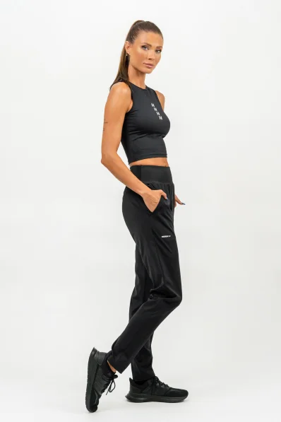 NEBBIA Športové slim-fit crop tielko modrá 2