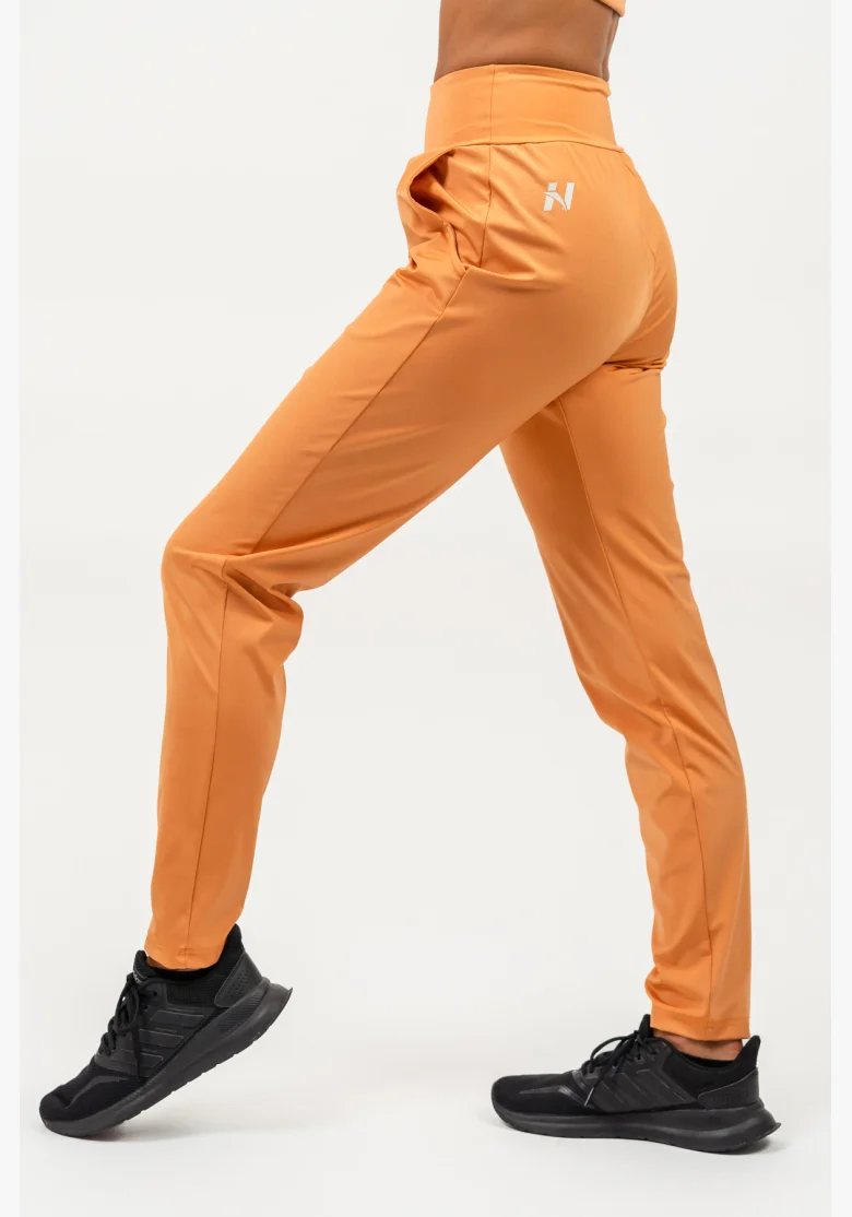 NEBBIA Slim fit legíny s kapsami SLEEK oranžová