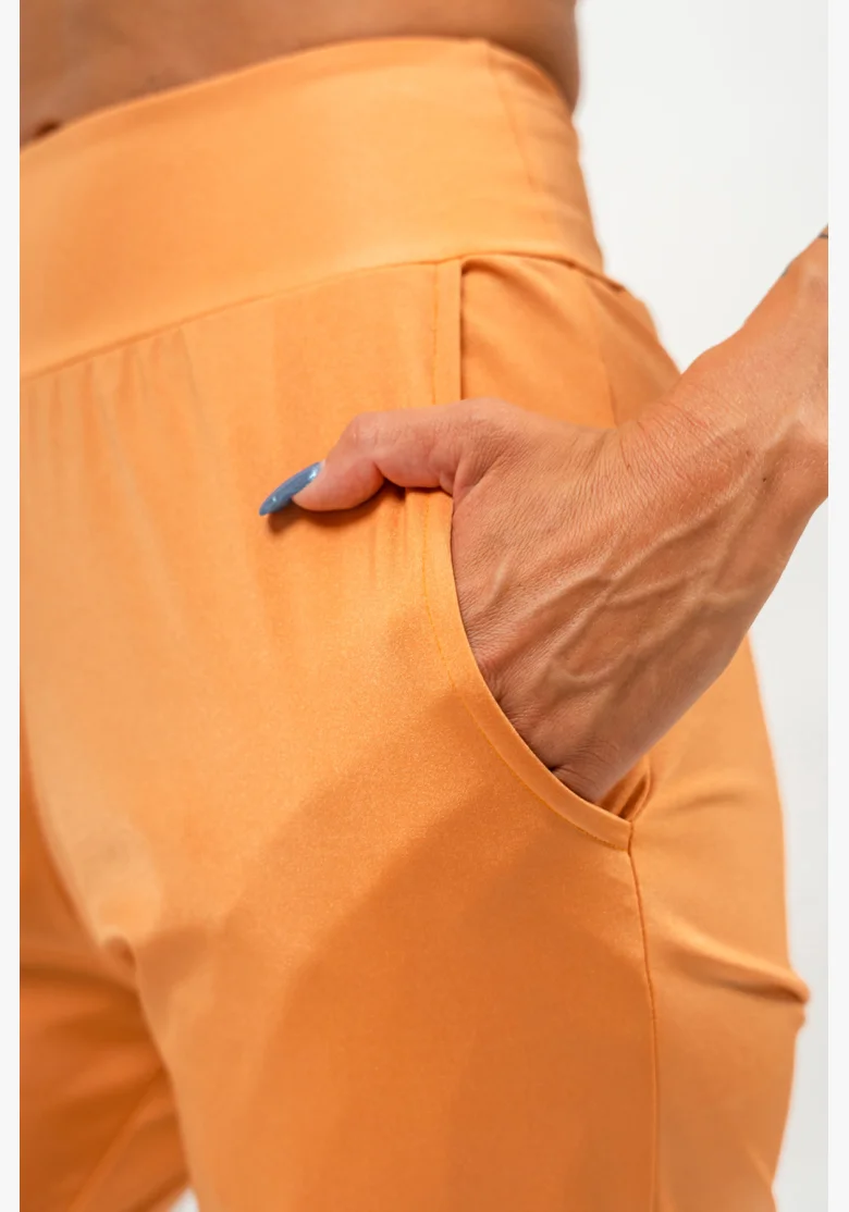 NEBBIA Slim fit legíny s kapsami SLEEK oranžová