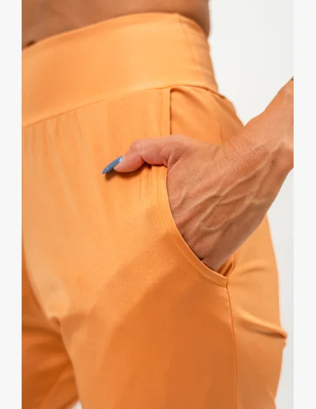NEBBIA Slim fit legíny s kapsami SLEEK oranžová