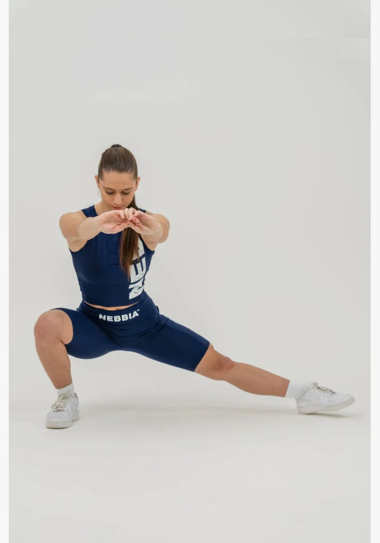 NEBBIA Tank top SNATCHED modrý