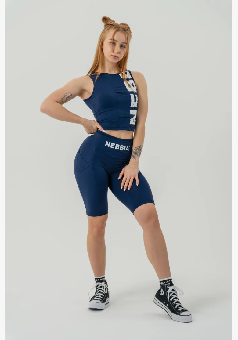NEBBIA Tank top SNATCHED modrý