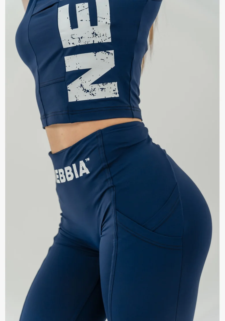 NEBBIA Tank top SNATCHED modrý