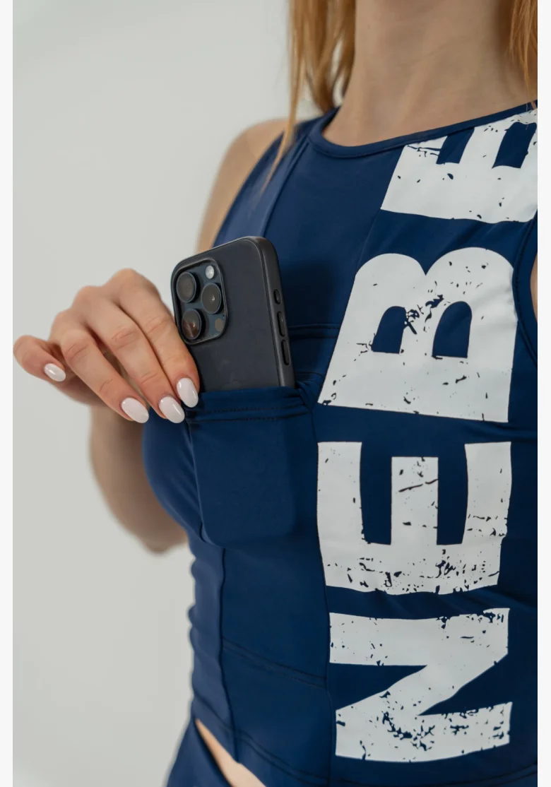 NEBBIA Tank top SNATCHED modrý