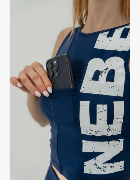 NEBBIA Tank top SNATCHED modrý