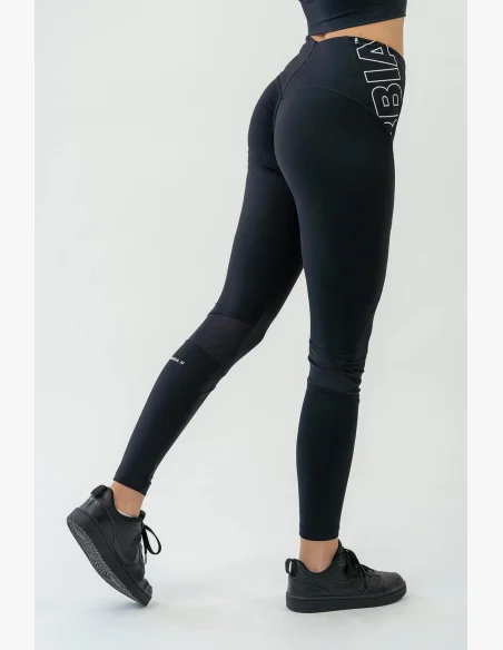 NEBBIA FIT Activewear legíny s vysokým pásom čierne