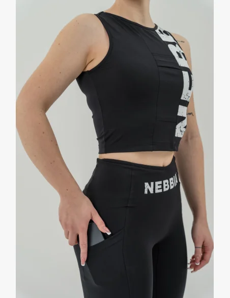 NEBBIA Tielko SNATCHED čierne