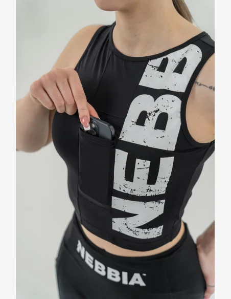 NEBBIA Tielko SNATCHED čierne