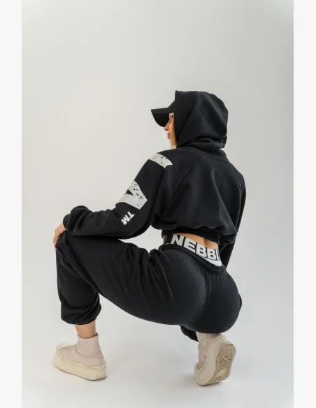 NEBBIA Športové tepláky MUSCLE MOMMY čierna