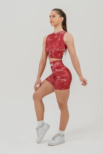 NEBBIA • Crop top tielko ROUGH GIRL červené • Nebshop.sk